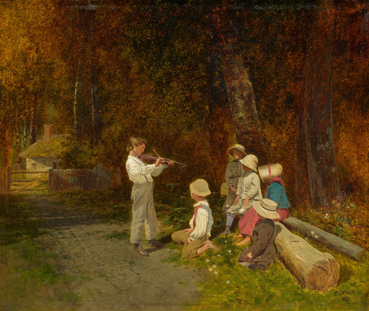 Első nyilvános megjelenése, 1870. alkotó: Charles Caleb Ward