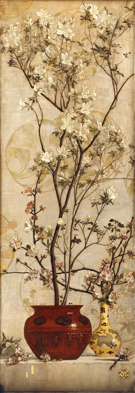 Csendélet azáleákkal kínai edényben, 1878 alkotó: Charles Caryl Coleman