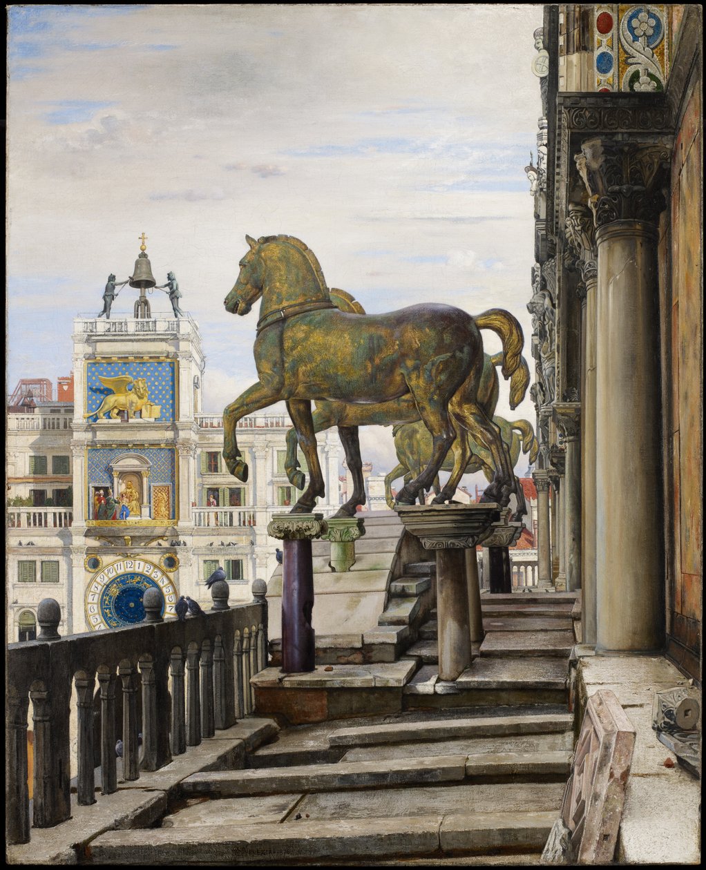 San Marco bronzlovai, Velence, 1876 alkotó: Charles Caryl Coleman