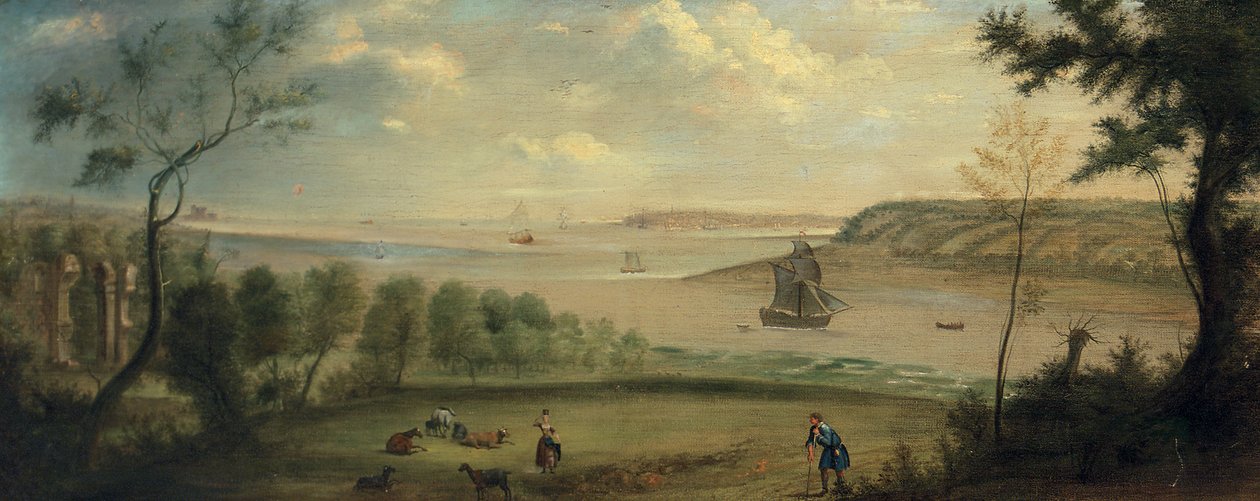 Egy utazó, aki a suffolki Broke Hall területén pihen alkotó: Charles Catton