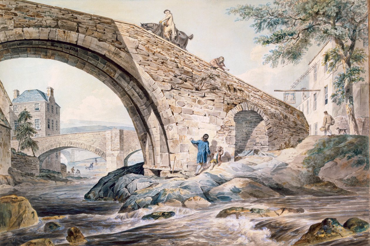 Kilátás a hídra Haywickben alkotó: Charles Catton