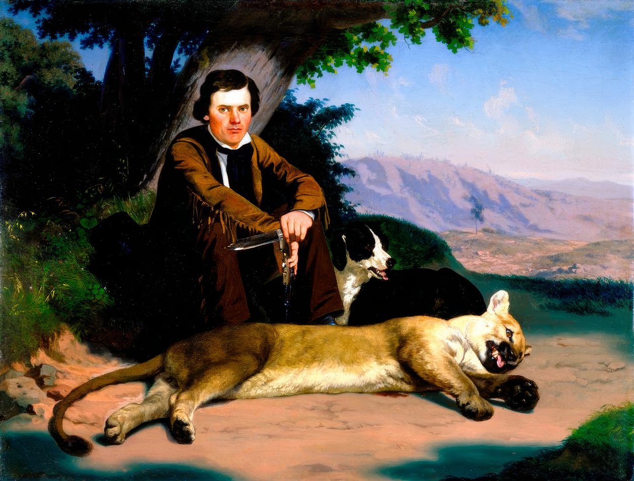 Ch. Ch. Nahl, Peter Quivey és a hegyi oroszlán alkotó: Charles Christian Nahl