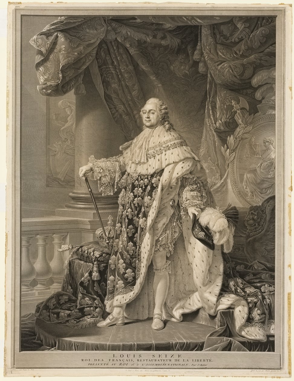Lajos XVI alkotó: Charles Clément Bervic