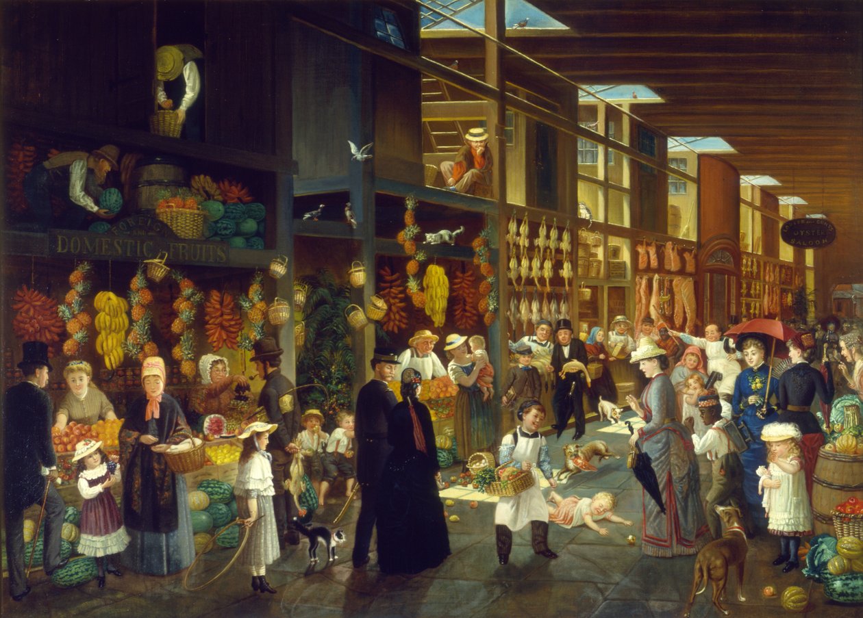 A törvény életben marad! Mit csinálsz, bébi, 1872 körül (olaj, vászon) alkotó: Charles Cole Markham