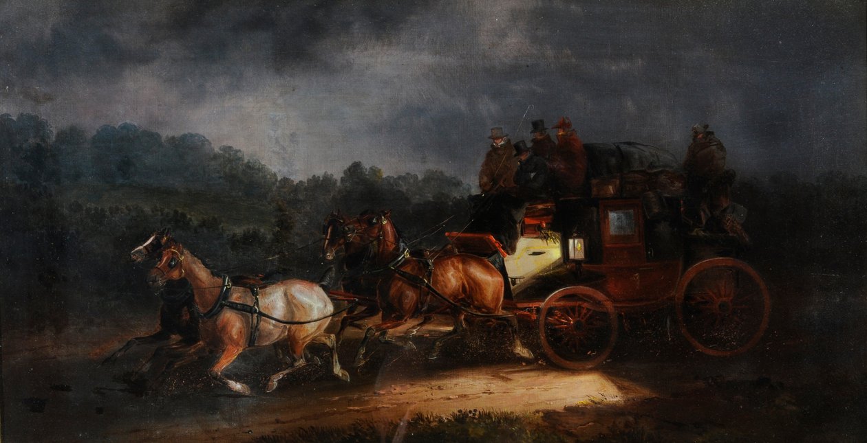 Leeds és London Royal Mail, 1835 körül (olaj, vászon) alkotó: Charles Cooper Henderson