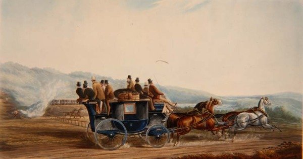 The Road Versus Rail, J. Harris metszete, a 