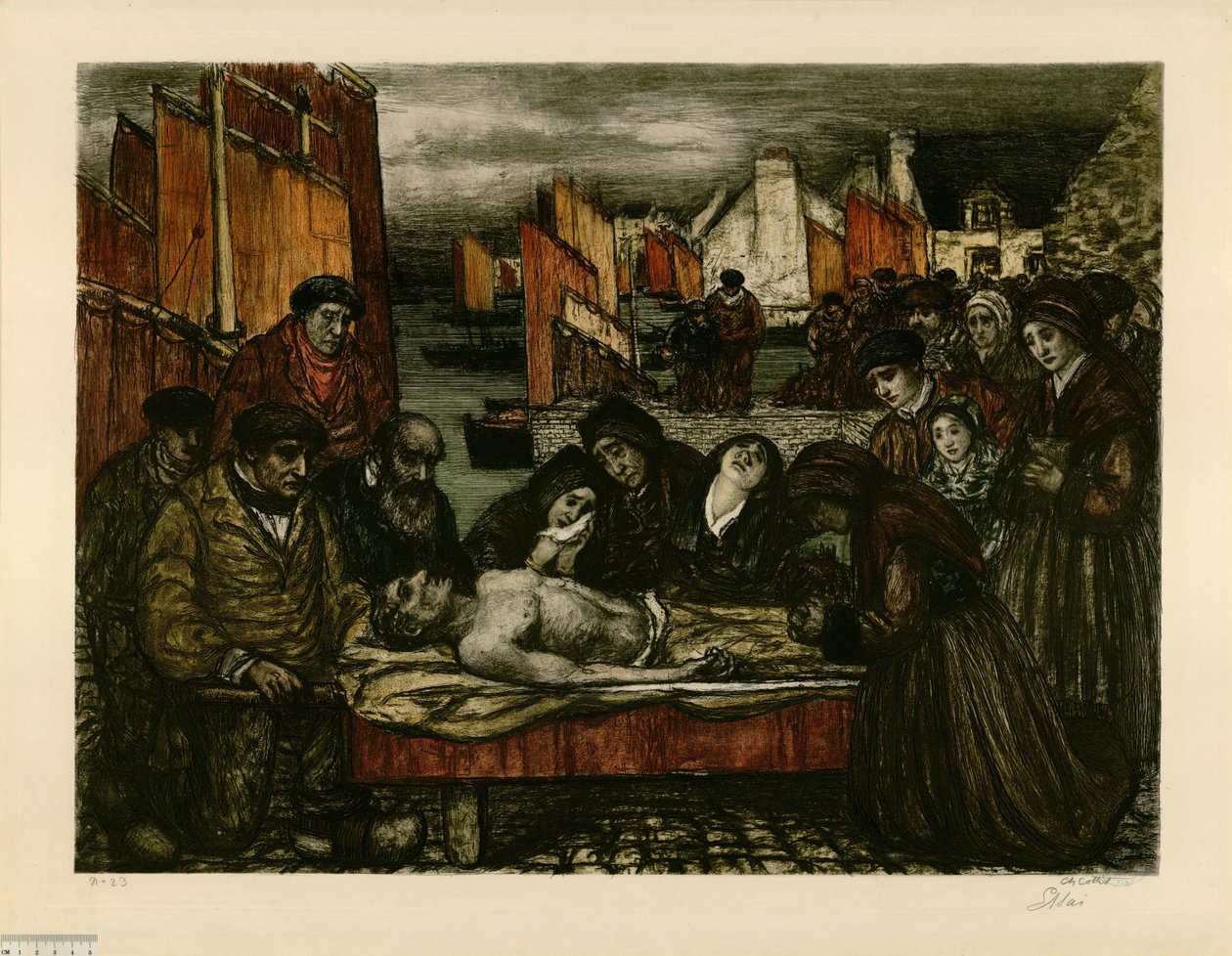 Fájdalom a tenger országában, avagy A tenger áldozatai (c) feladat alkotó: Charles Cottet