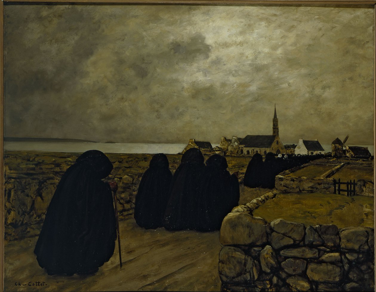 Csendes mise télen (Bretagne) alkotó: Charles Cottet