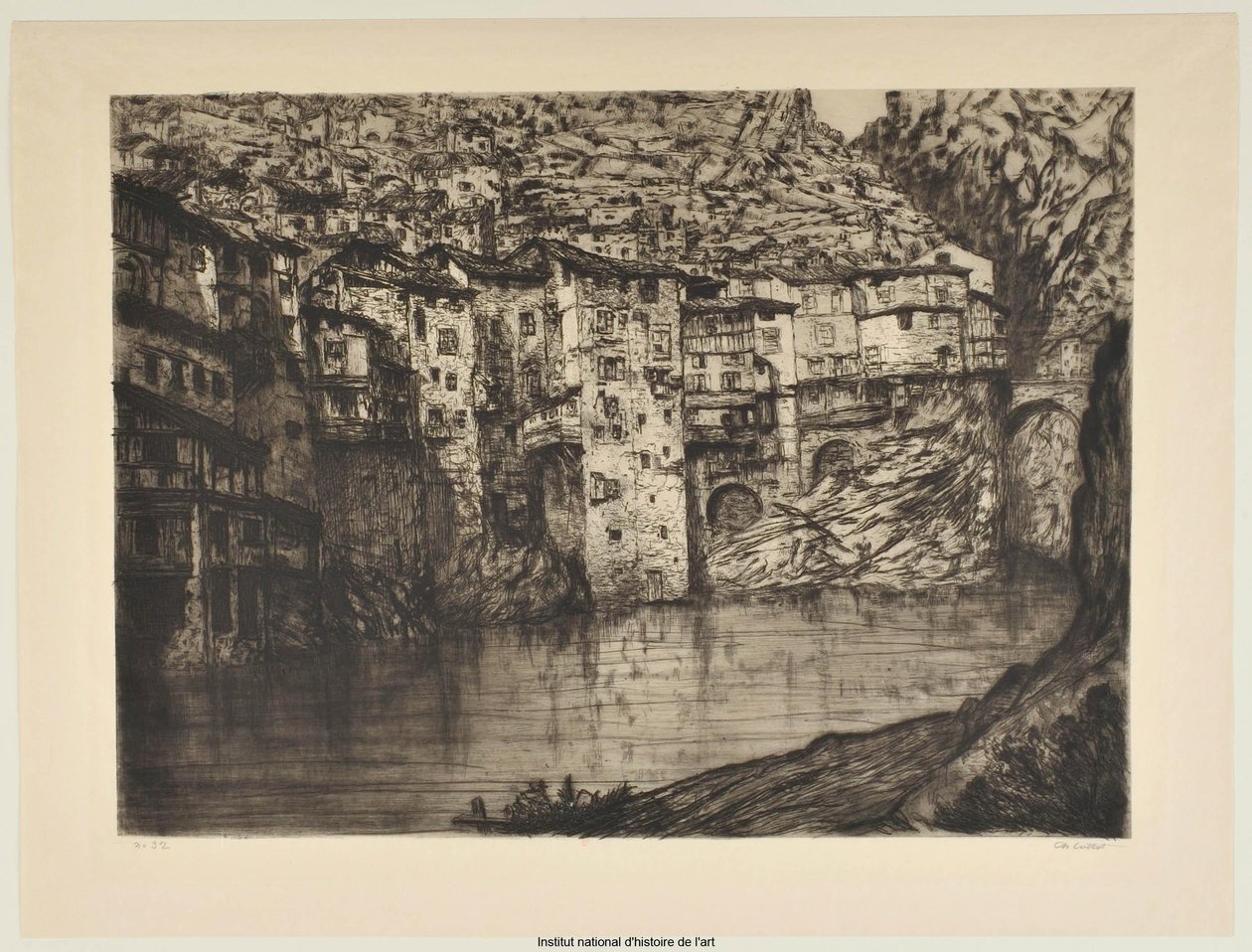 Pont-en-Royans (nagy kép) (a) felvétel alkotó: Charles Cottet