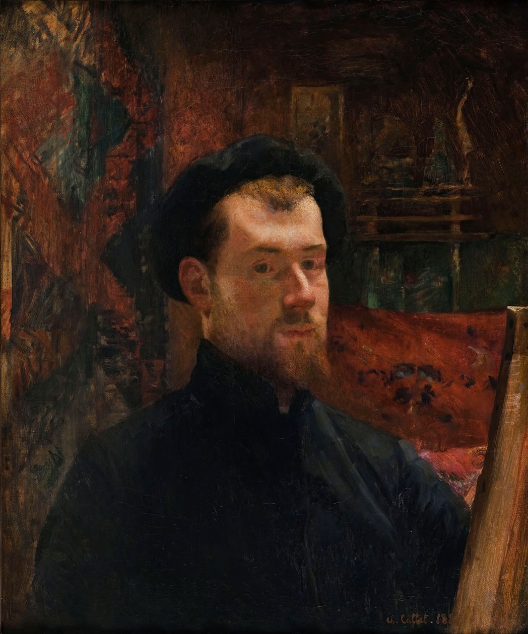 Önarckép, c. 1886-1888. alkotó: Charles Cottet