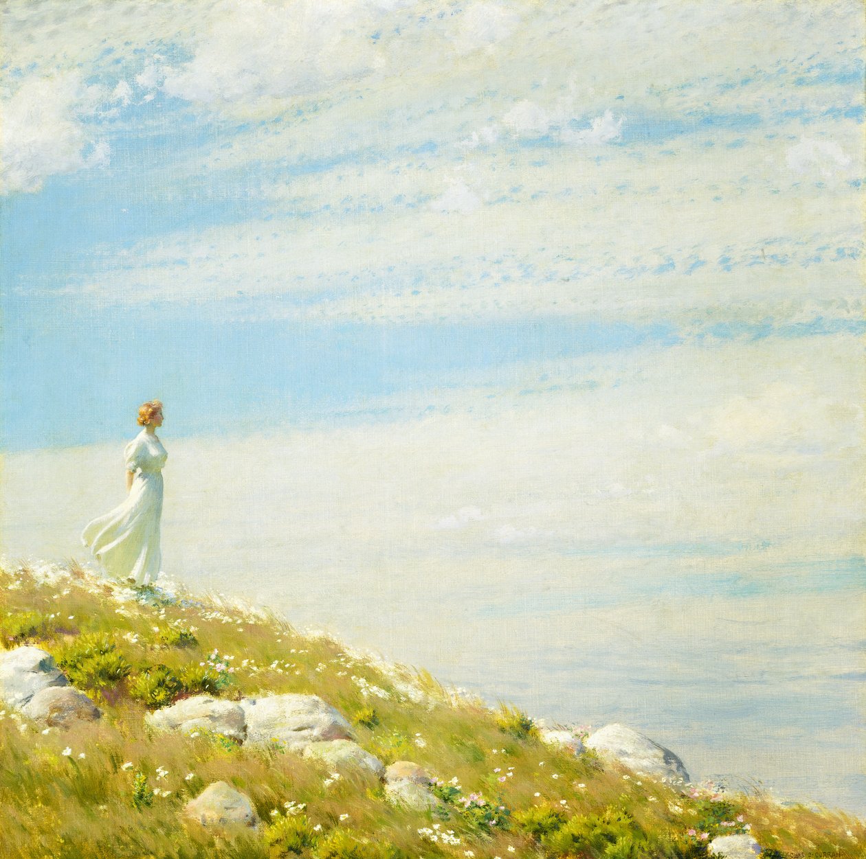 Szellős nap alkotó: Charles Courtney Curran