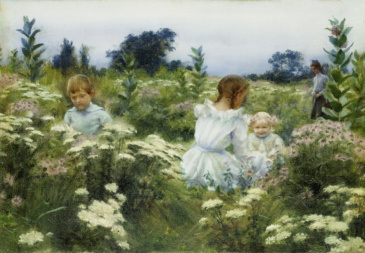 Vadvirágok között alkotó: Charles Courtney Curran