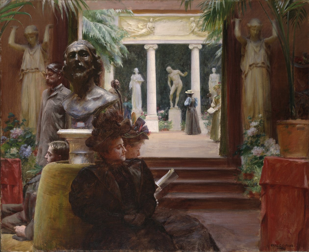 A szoborkiállításon, 1895 alkotó: Charles Courtney Curran