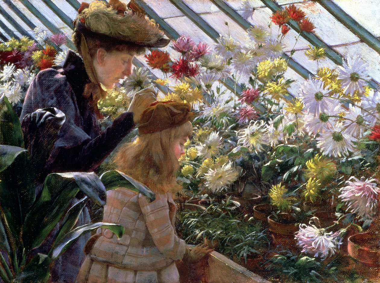 Krizantém alkotó: Charles Courtney Curran