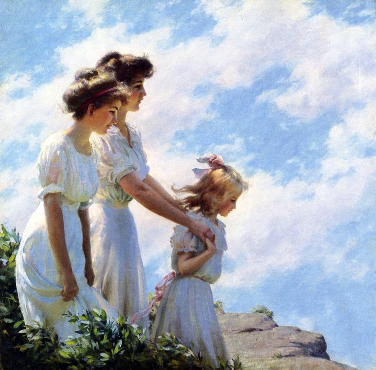 A sziklán alkotó: Charles Courtney Curran