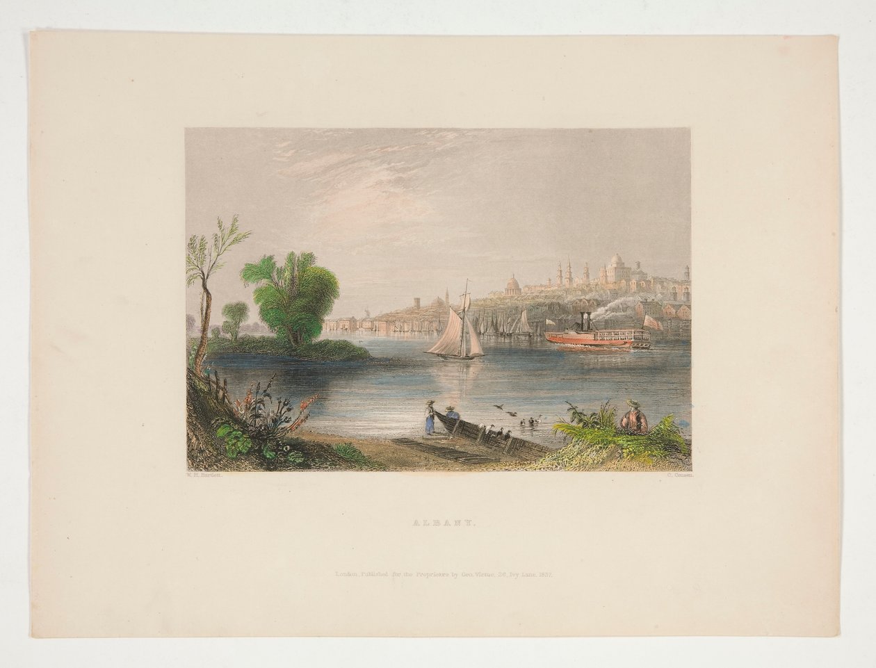 Albany, Nathaniel Parker Willis illusztrációja alkotó: Charles Cousen