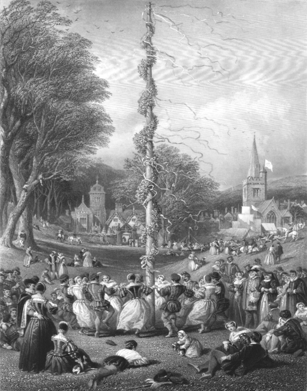 Májusoszlop, 1866 alkotó: Charles Cousen