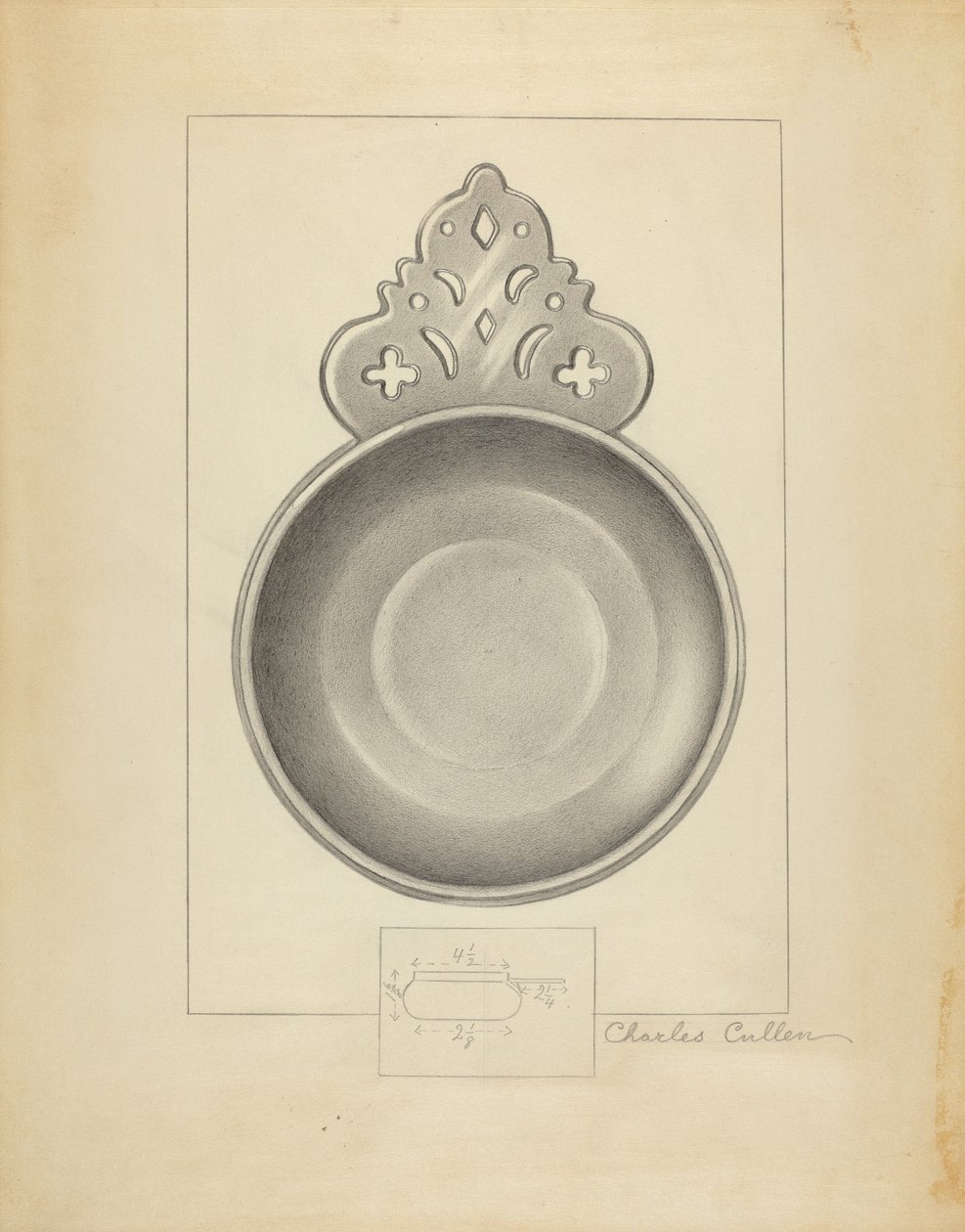 Pewter Porringer alkotó: Charles Cullen