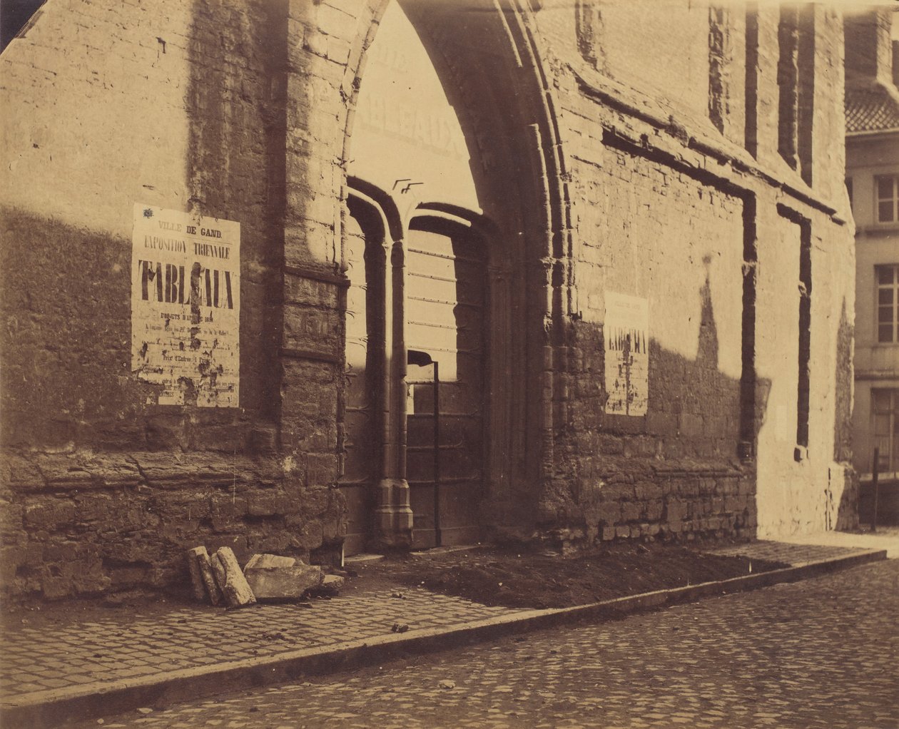 [Predikheevenkerk kapuja, Gent, Belgium], kb. 1858. alkotó: Charles D