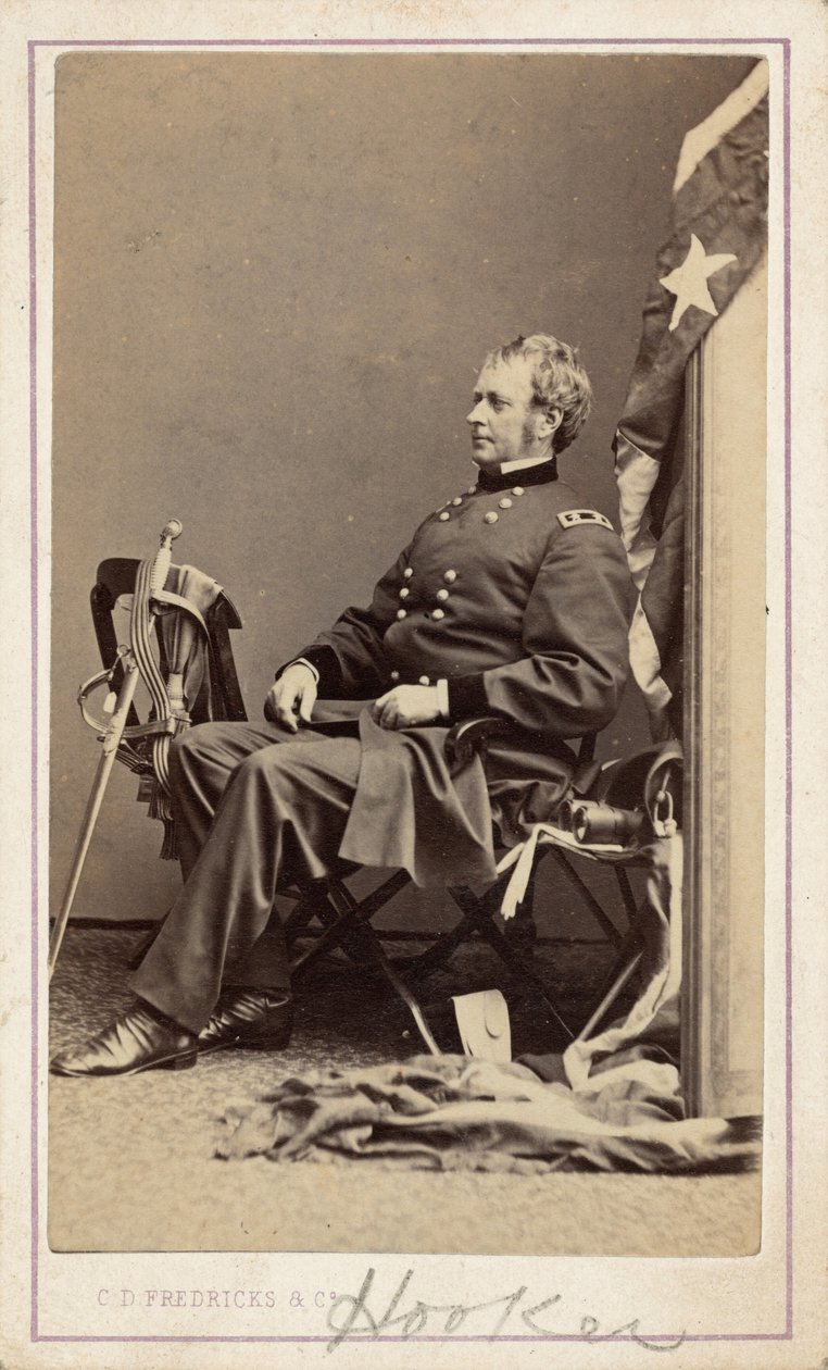 Joseph Hooker tábornok,c. 1865 (fénykép) alkotó: Charles D. Fredricks