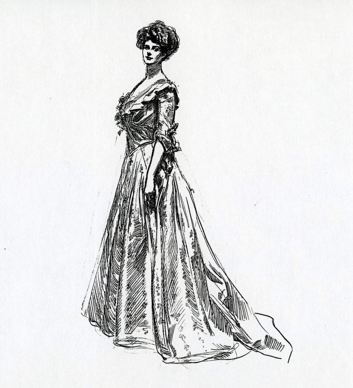 Egy Gibson-lány, 1902 körül alkotó: Charles Dana Gibson