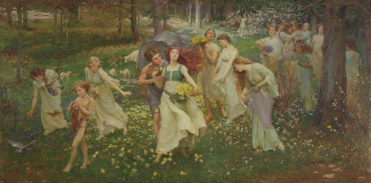 A tavasz előrehaladása, 1905 alkotó: Charles Daniel Ward