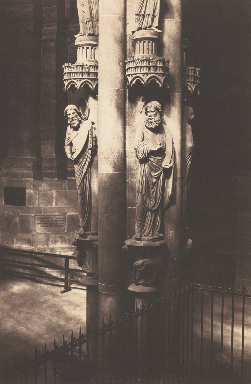 Angyalok oszlopa, strasbourgi katedrális,c. 1858 (fotó) alkotó: Charles David Winter