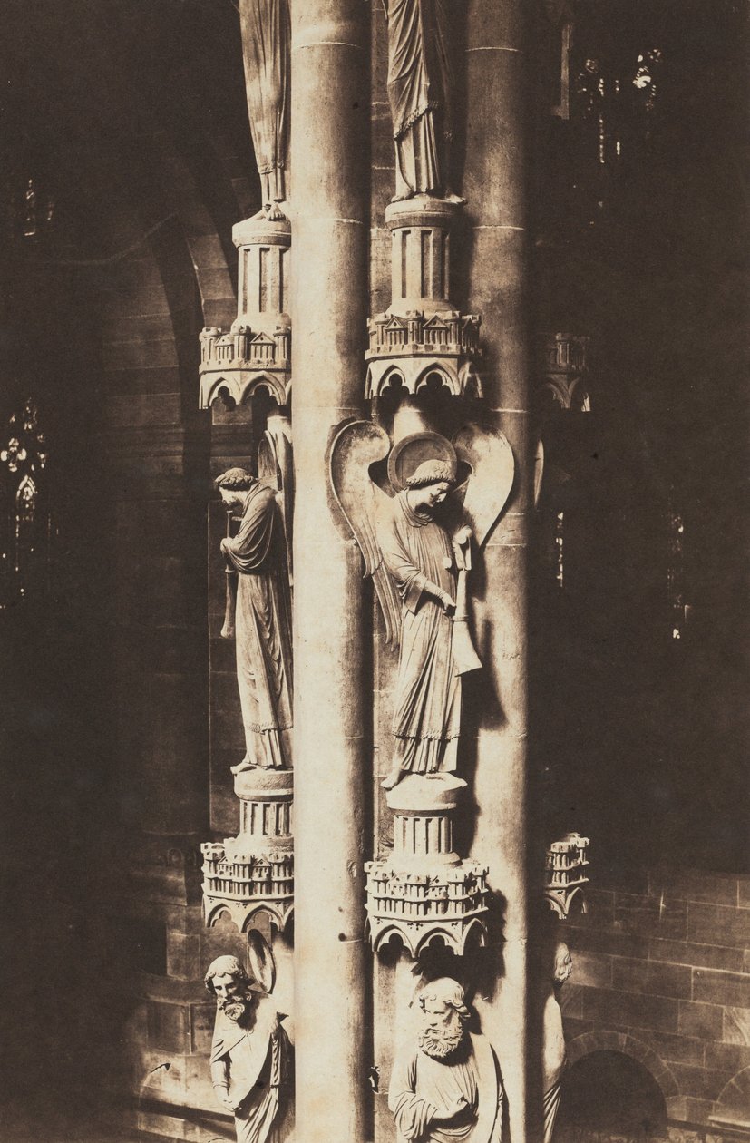 Strasbourgi székesegyház, Angyaloszlop, 1858 körül (fotó) alkotó: Charles David Winter