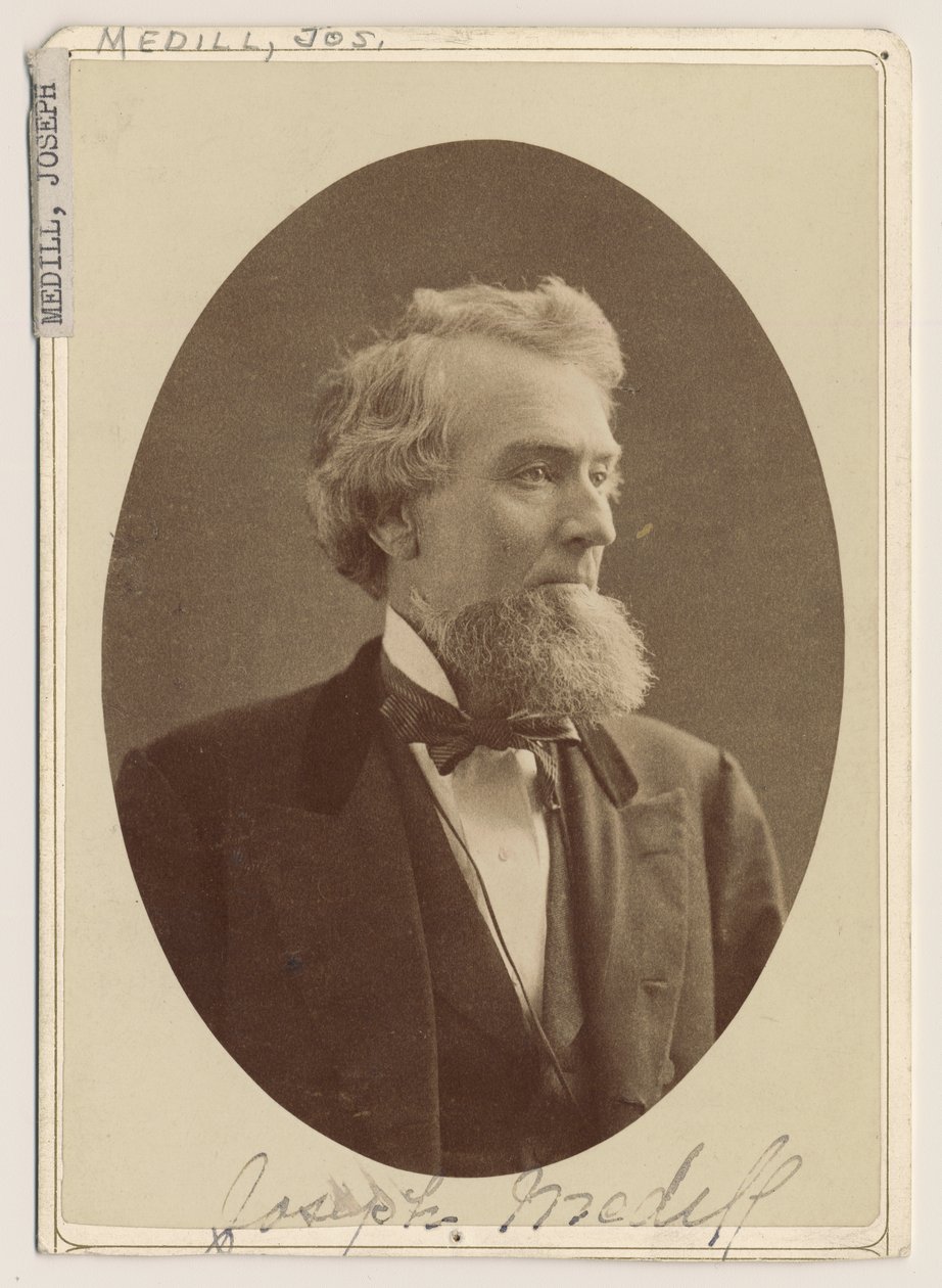 Joseph Medill portréja, 1876 körül alkotó: Charles Delevan Mosher