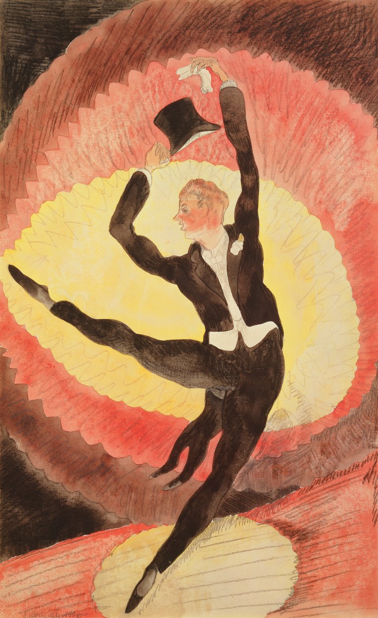 Akrobatikus férfitáncos, 1920 (wc papíron) alkotó: Charles Demuth