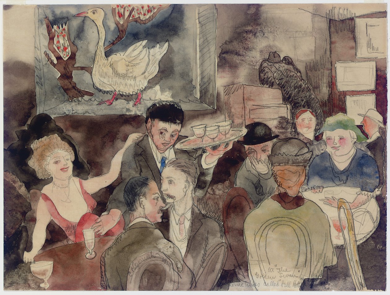 Az Arany Hattyúnál, amelyet néha „pokollyuknak” hívnak alkotó: Charles Demuth