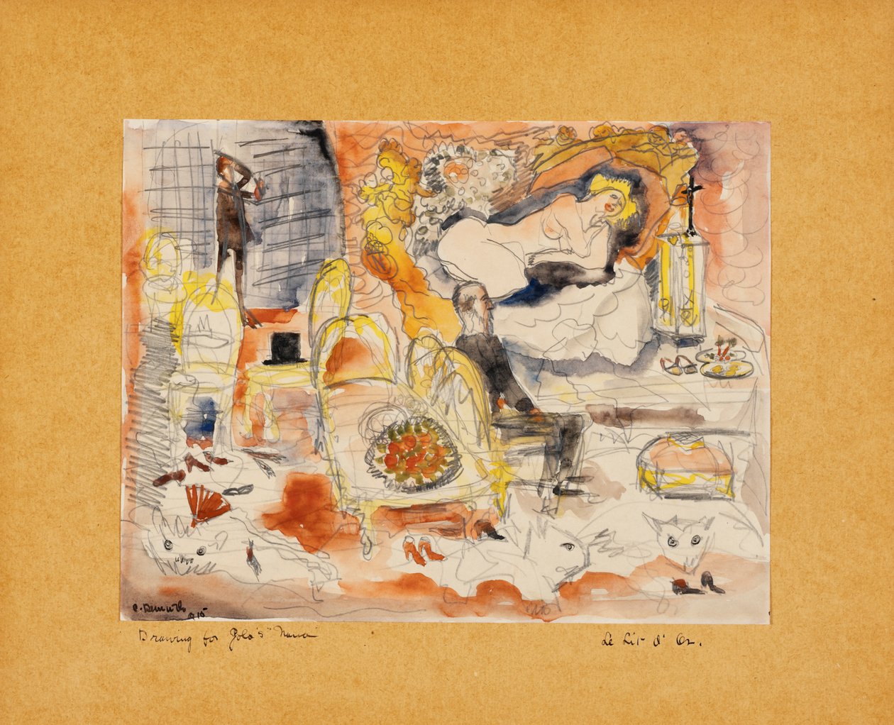 Muffat gróf felfedezi Nanát a Marquis de Chouarddal alkotó: Charles Demuth