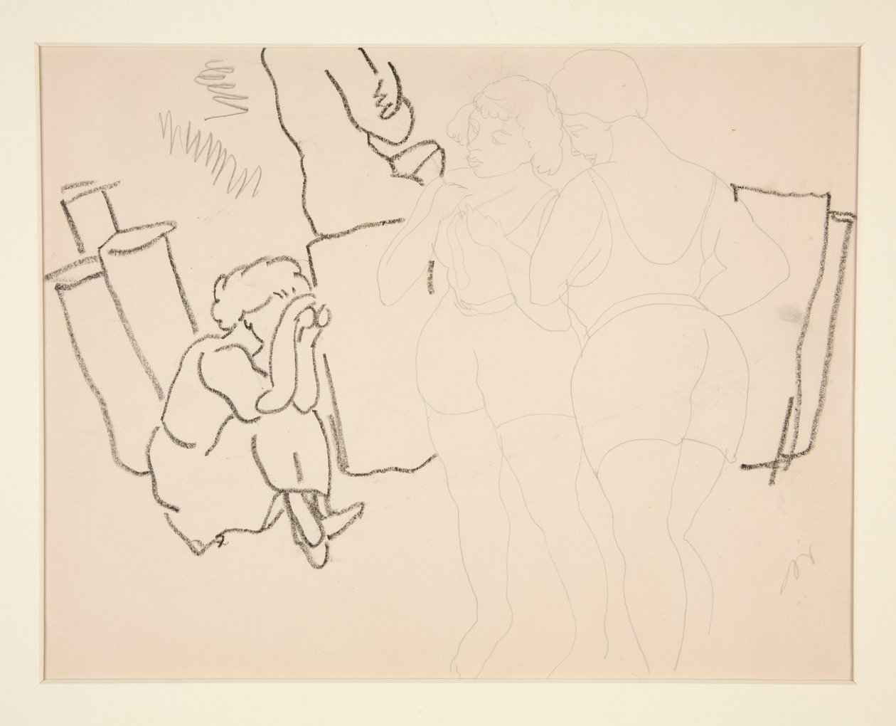 Négy alak a tengerparton, valószínűleg Provincetownban alkotó: Charles Demuth