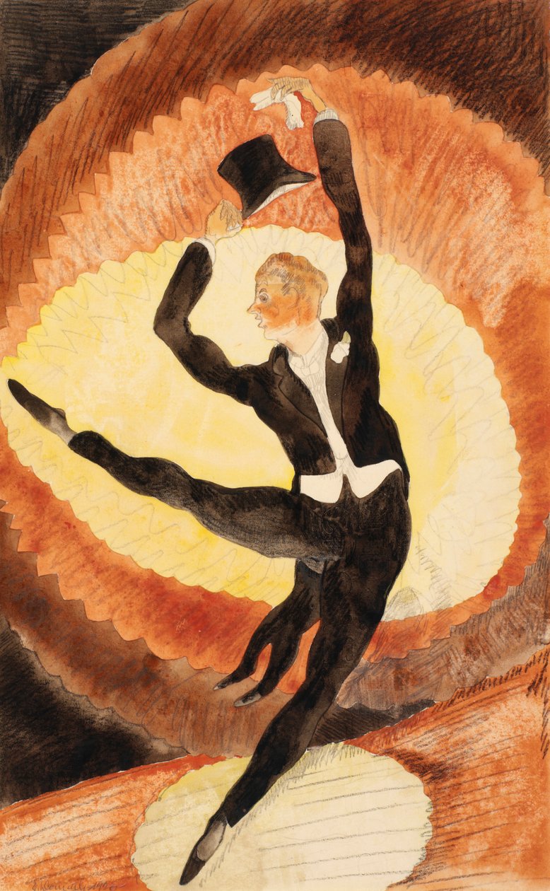 In Vaudeville: Akrobatikus férfitáncos cilinderrel alkotó: Charles Demuth