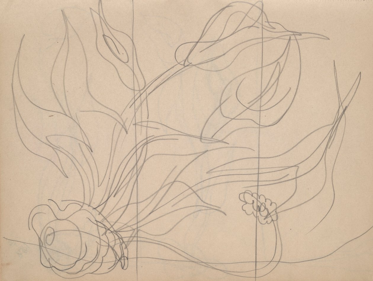 Vázlatfüzet: összesen 36 oldal, 28 vázlatot tartalmaz (beleértve Demuth tanulmányait is alkotó: Charles Demuth