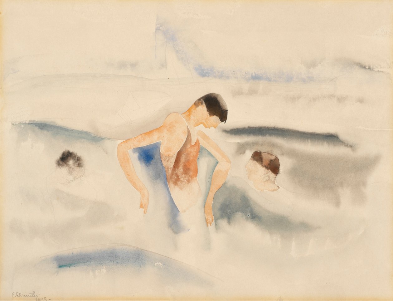 Három alak a vízben alkotó: Charles Demuth