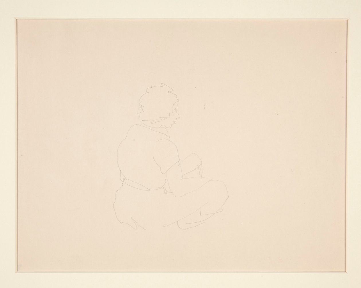 Nő ül a tengerparton, valószínűleg Provincetownban alkotó: Charles Demuth