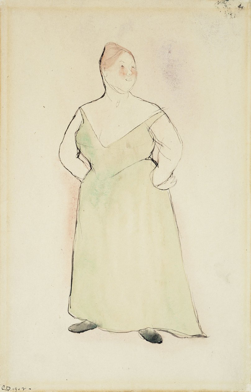 Nő estélyi ruhában alkotó: Charles Demuth