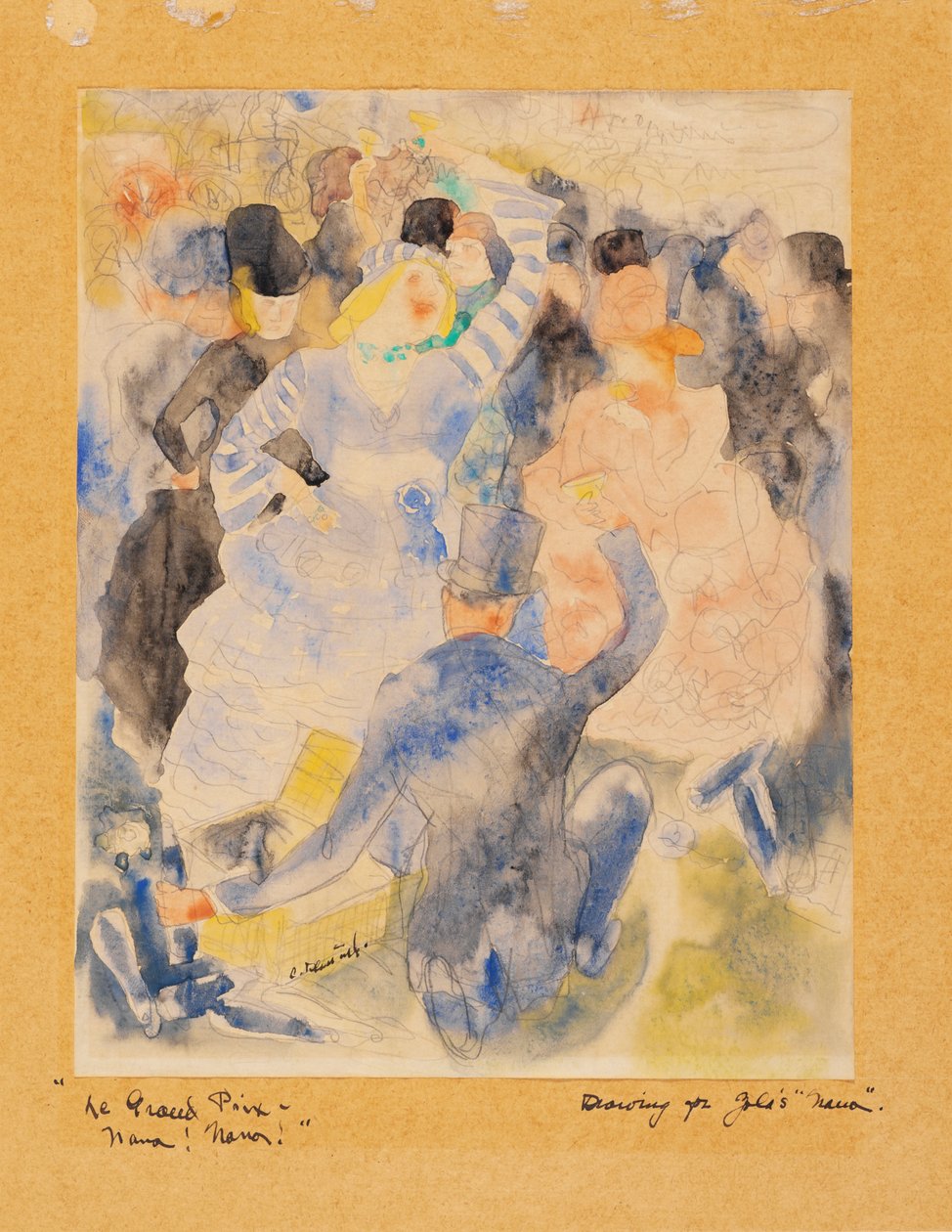 Zolas Nana, 1915-16 (wc papíron) alkotó: Charles Demuth