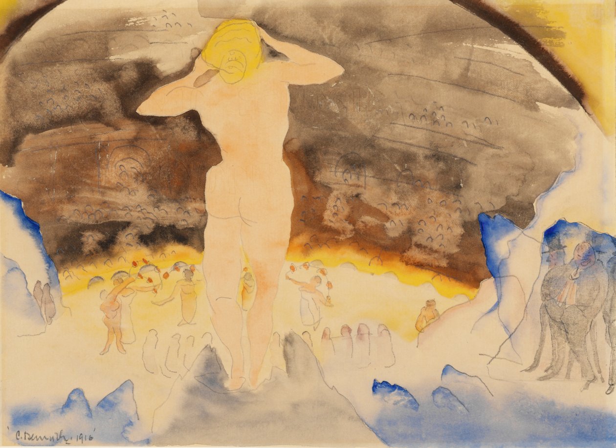 Zolas Nana, 1915 (wc papíron) alkotó: Charles Demuth