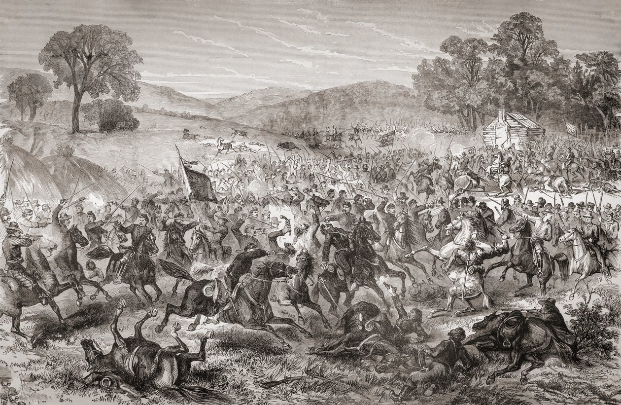 Battle of Boonsboro, Maryland, July 8 alkotó: Charles E.H. (after) Bonwill