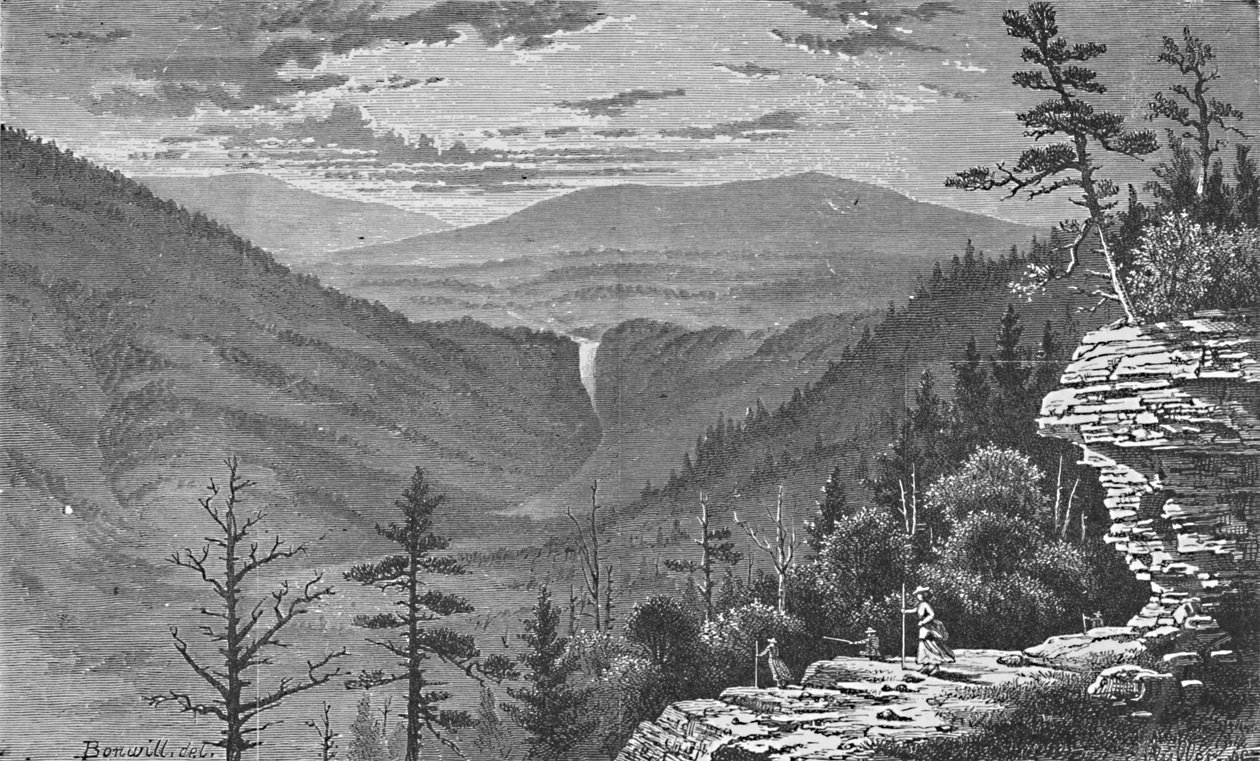Sunset Rock, Catskill-hegység, 1883 alkotó: Charles E. H. Bonwill