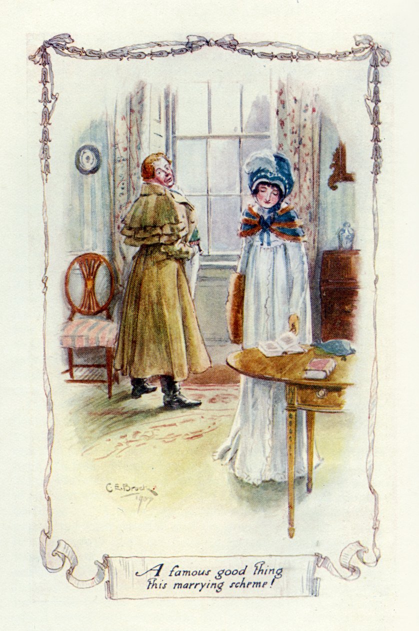 Híres jó dolog ez a házassági terv, 1907 (illusztráció) alkotó: Charles Edmund Brock