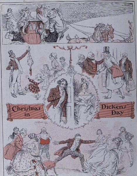 Karácsony Dickens napján alkotó: Charles Edmund Brock