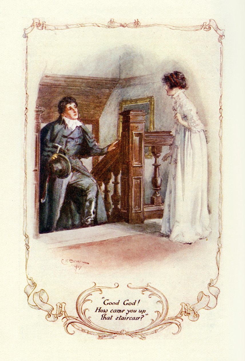Jó Isten! Hogy kerültél fel a lépcsőn? 1907 (illusztráció) alkotó: Charles Edmund Brock