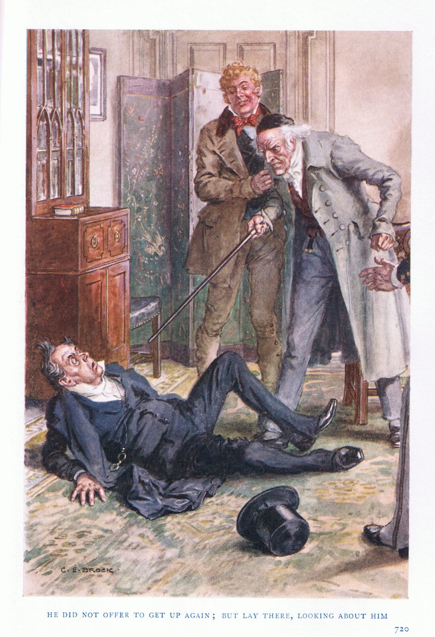 Nem ajánlotta fel, hogy újra felkel, hanem ott feküdt, és körülnézett alkotó: Charles Edmund Brock