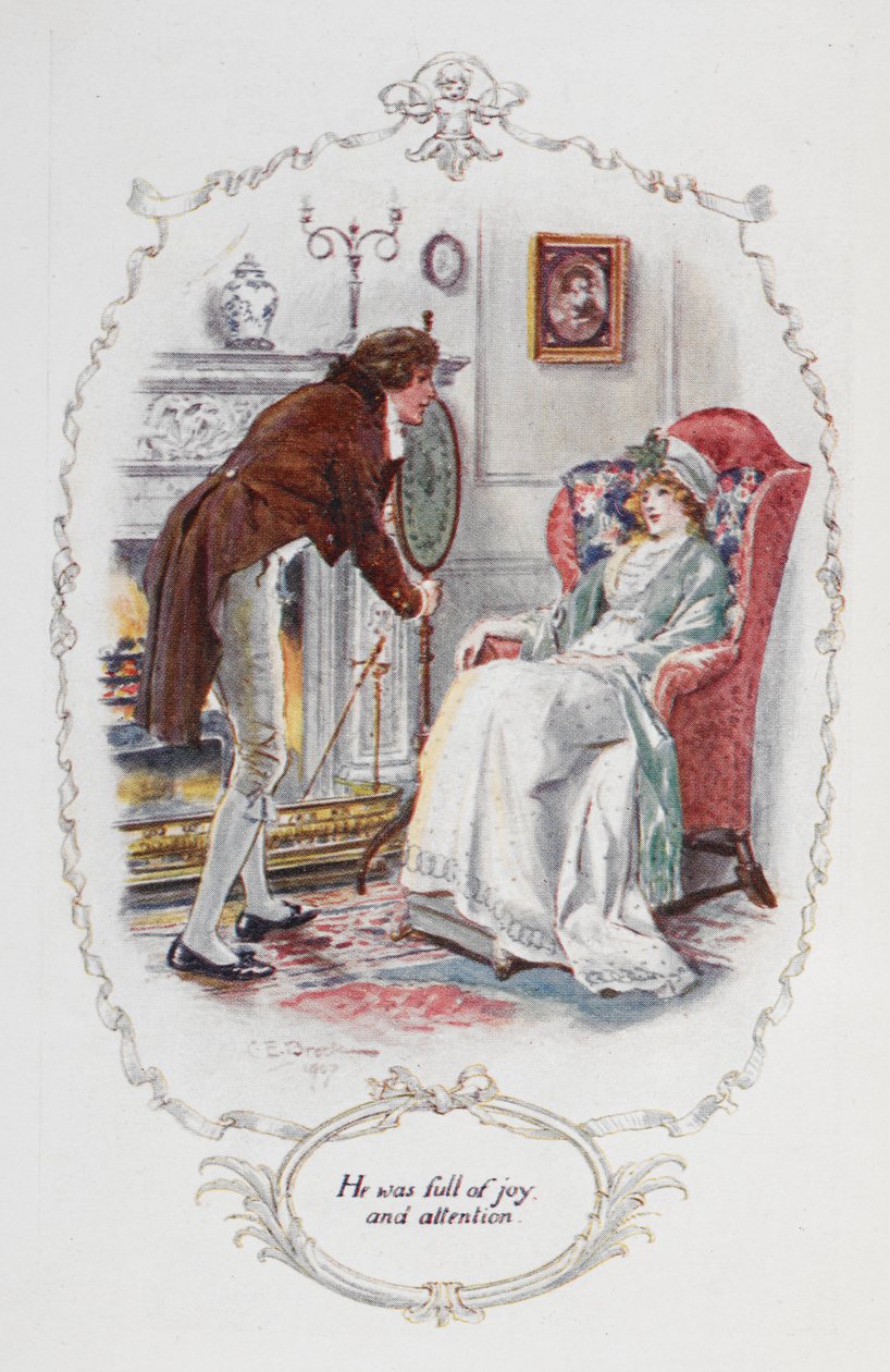 Tele volt örömmel és figyelemreméltósággal”, illusztrációja Jane Austen „Büszkeség és balítélet” című művéhez alkotó: Charles Edmund Brock