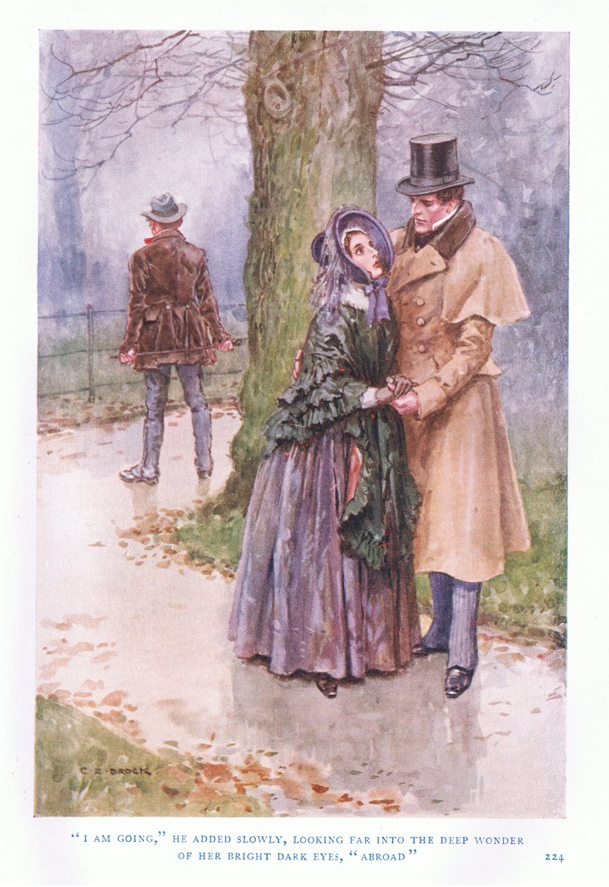 Megyek mondta lassan, és messzire nézett ragyogó, sötét szemei mély csodájába, külföldre. alkotó: Charles Edmund Brock