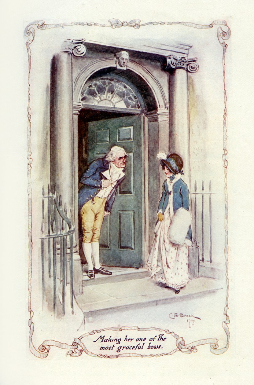 Az egyik legkecsesebb íja elkészítése, 1907 (illusztráció) alkotó: Charles Edmund Brock