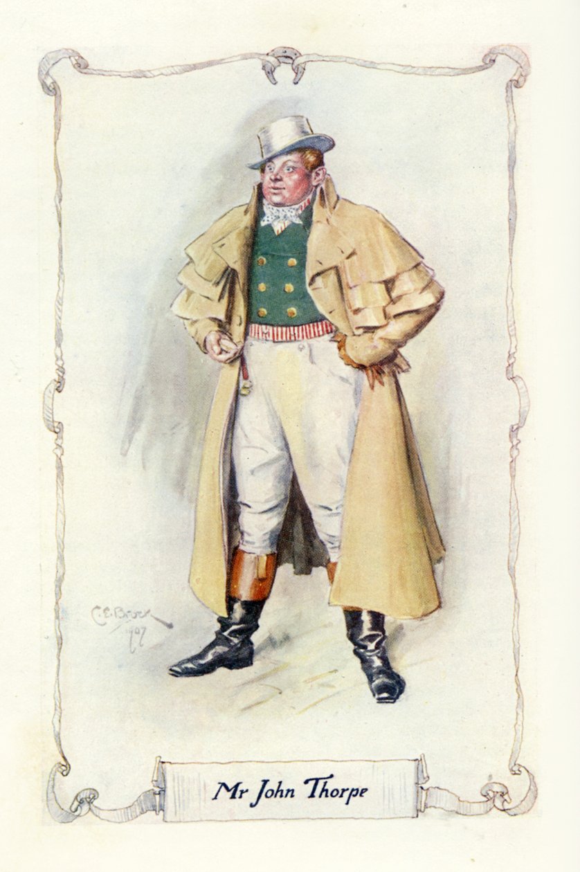 Mr John Thorpe, 1907 (illusztráció) alkotó: Charles Edmund Brock